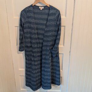 LuLaRoe Sarah Cardigan, size XS, new but without tags, blue striped